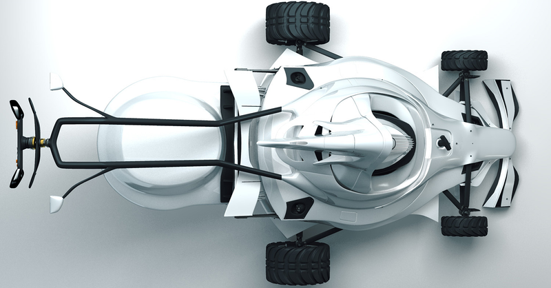 Illustration for article titled F1 Inspired Lawnmower: Yardwork Just Got a Lot Sexier